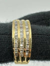 C.B.E. INC | RINGS 3 ROW BAGUETTE DIAMOND SEMI ETERNITY