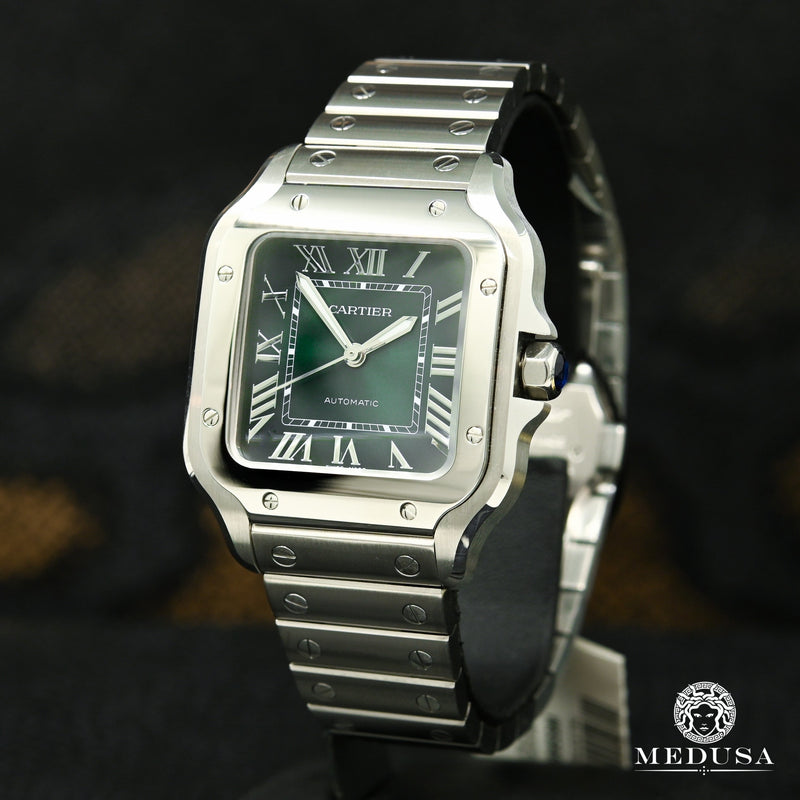 Montre Cartier | Montre Homme 36mm Cartier Santos Green Stainless