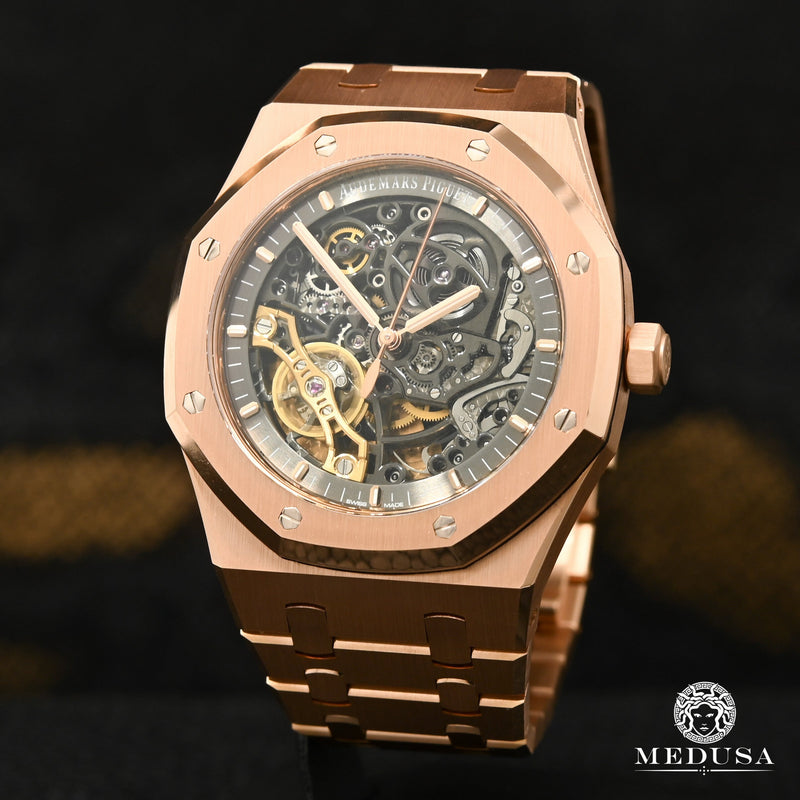 Montre Audemars Piguet | Montre Homme 41mm Audemars Piguet Royal Oak Double Balance Openwork - 15407OR Or Rose