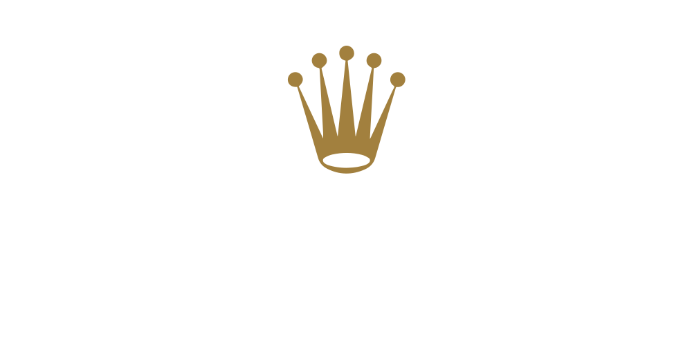 Montre Rolex Logo Or et Blanc