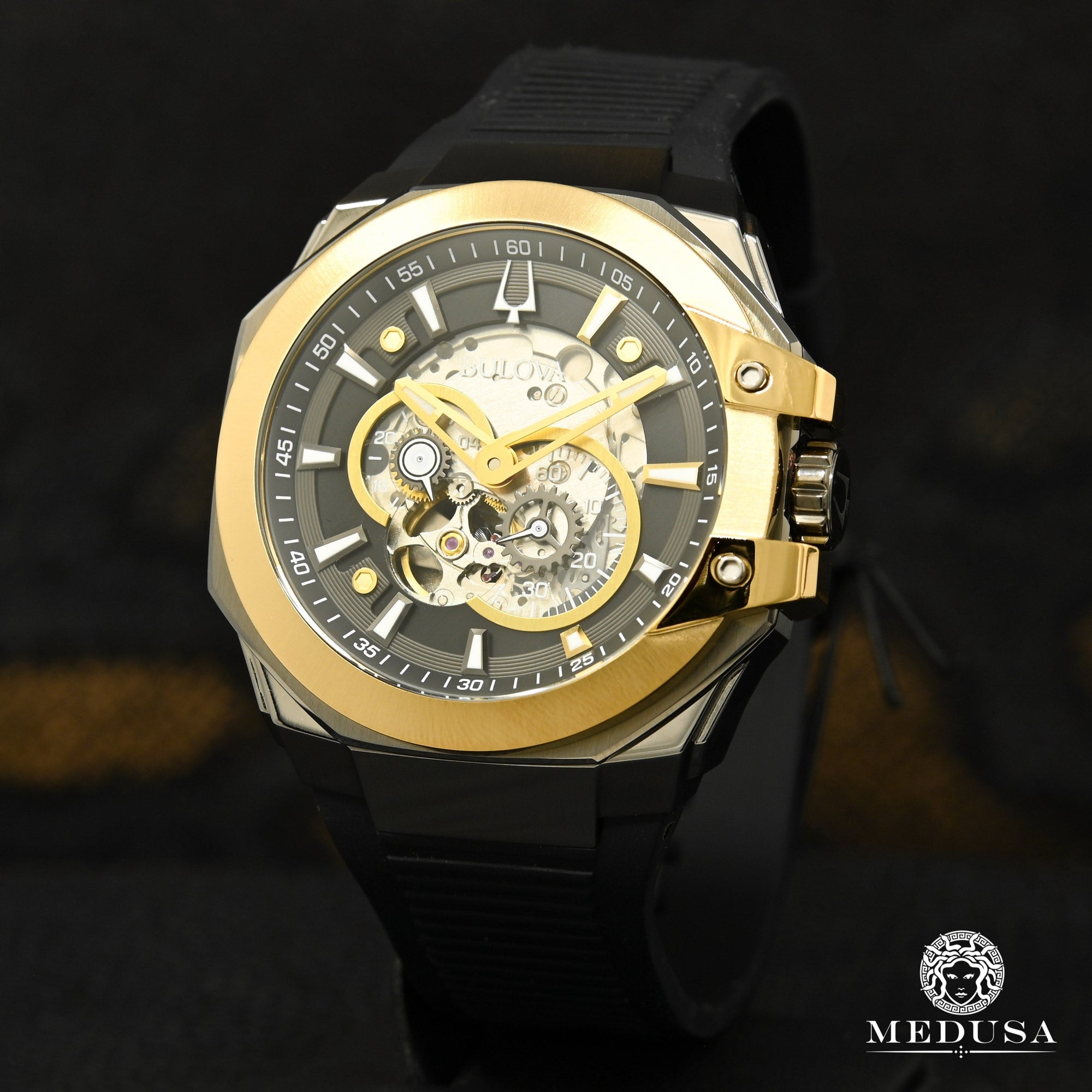 Montre Bulova | Montre Homme Bulova Maquina Marc Anthony - 98A310 Or Jaune