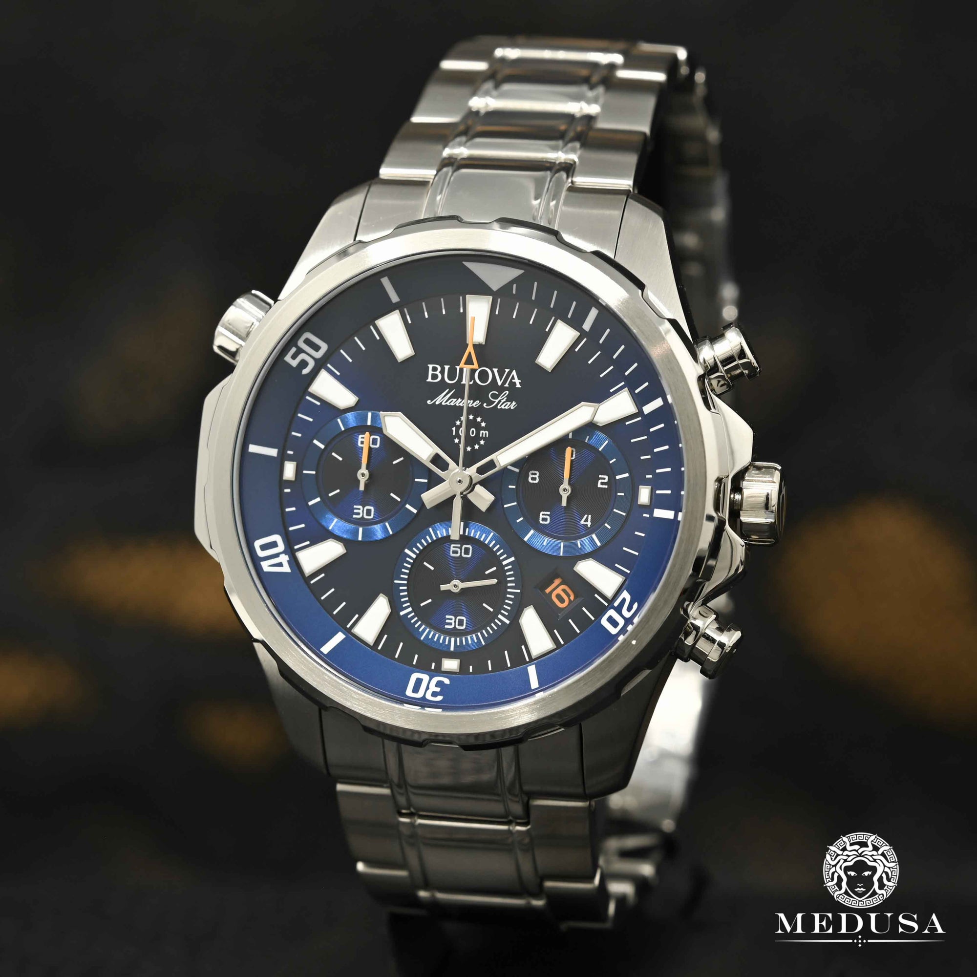 Montre Bulova | Montre Homme Bulova Marine Star - 96B256 Stainless