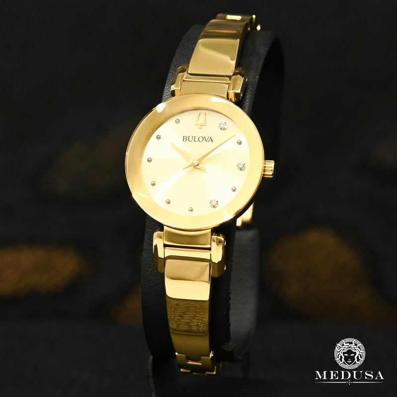 Montre Bulova | Montre Femme Bulova Modern Marc Anthony - 97P164 Or Jaune