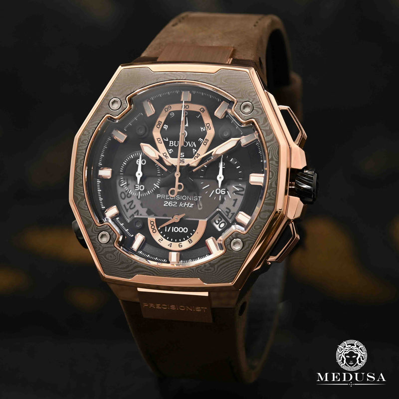 Montre Bulova | Montre Homme Bulova Precisionist - 98B356 Or Rose