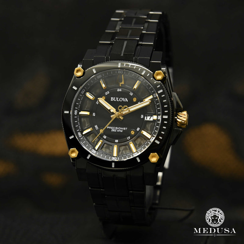 Montre Bulova | Montre Homme Bulova Precisionist - 98B408 Or Noir