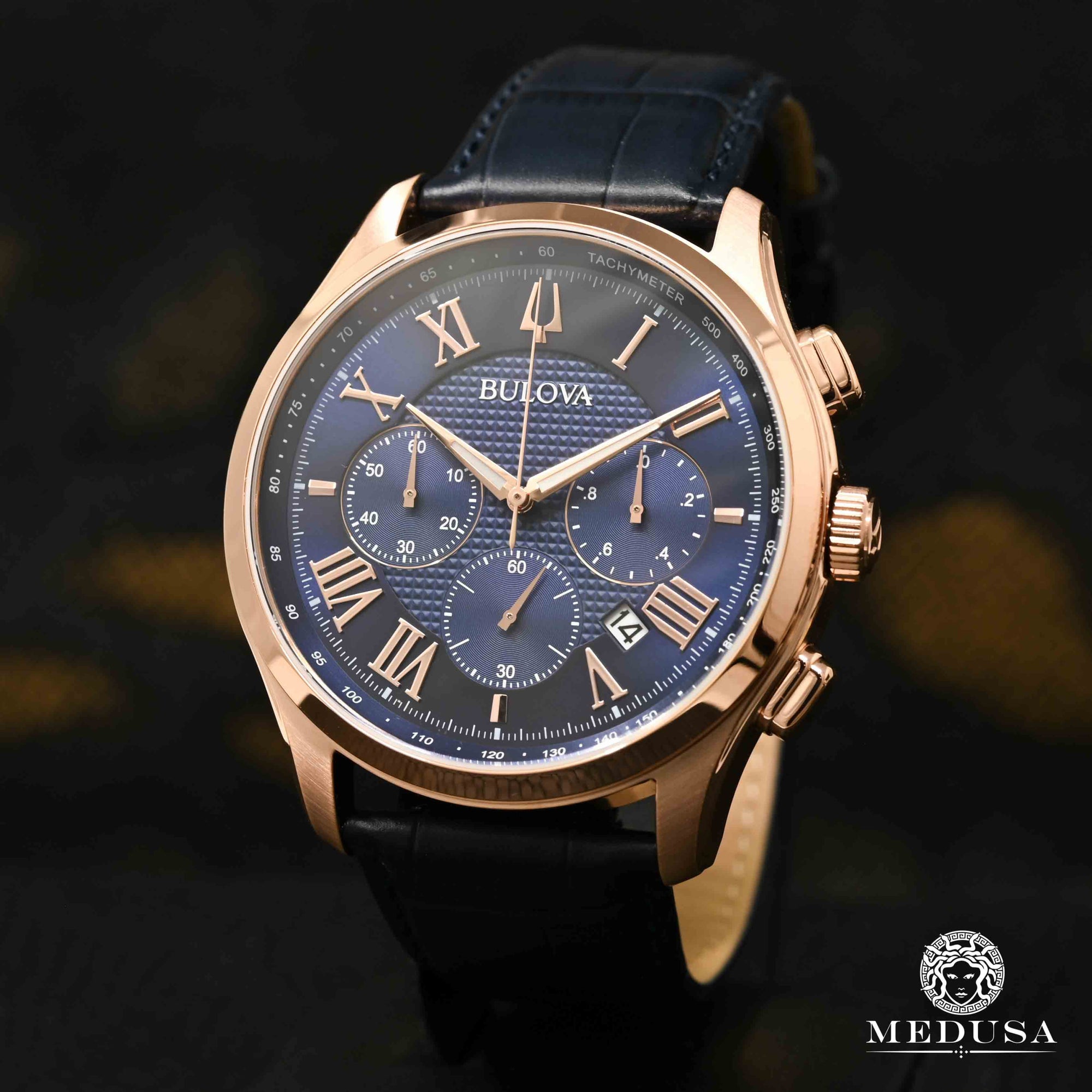 Montre Bulova | Montre Homme Bulova Wilton - 97B170 Or Rose