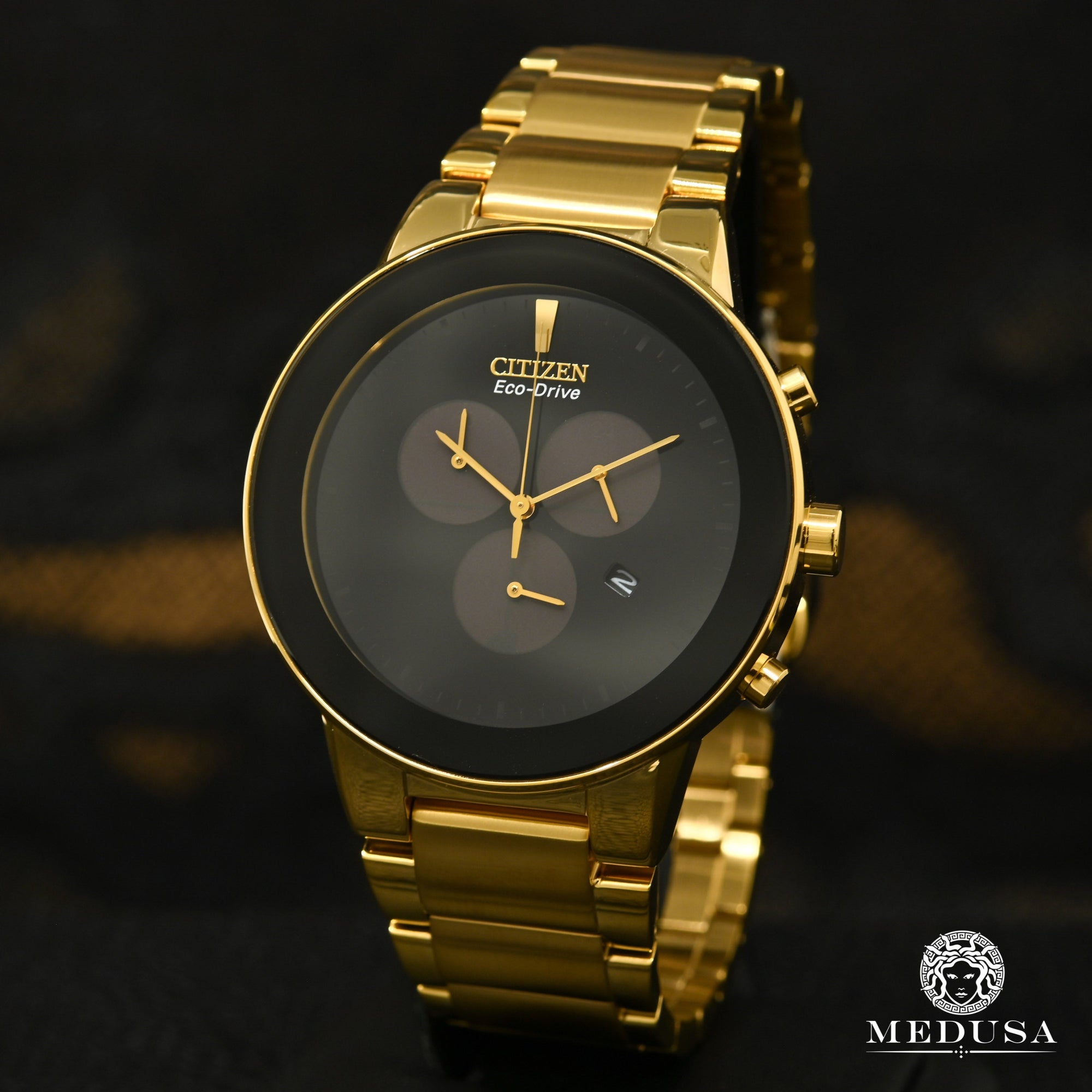 Montre Citizen | Montre Homme Citizen Axiom AT2242-55E Or Jaune