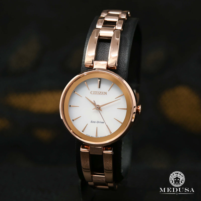 Montre Citizen | Montre Femme Citizen Axiom EM0633-53A Or Rose