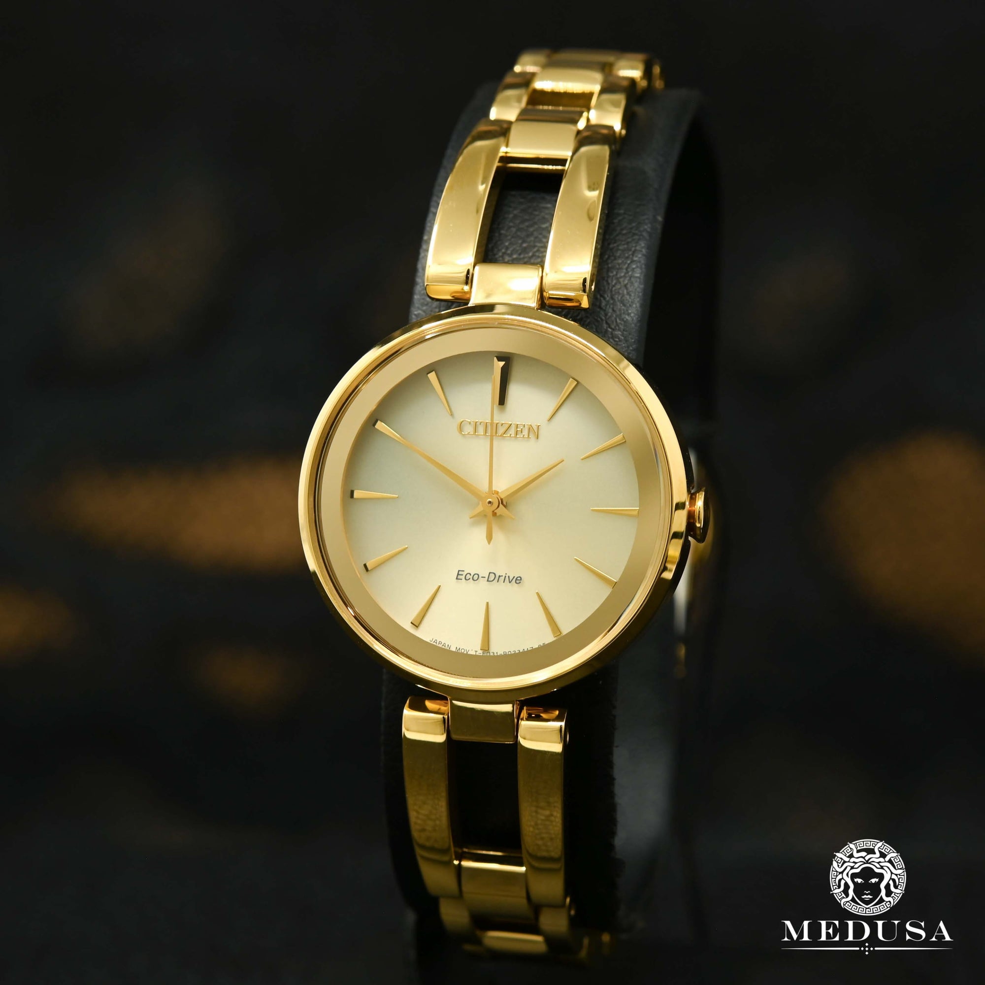 Montre Citizen | Montre Femme Citizen Axiom EM0638-50P Or Jaune