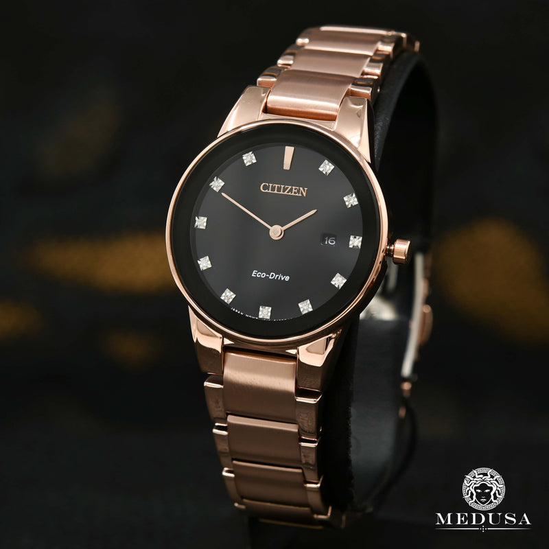 Montre Citizen | Montre Femme Citizen Axiom GA1058-59Q Or Rose