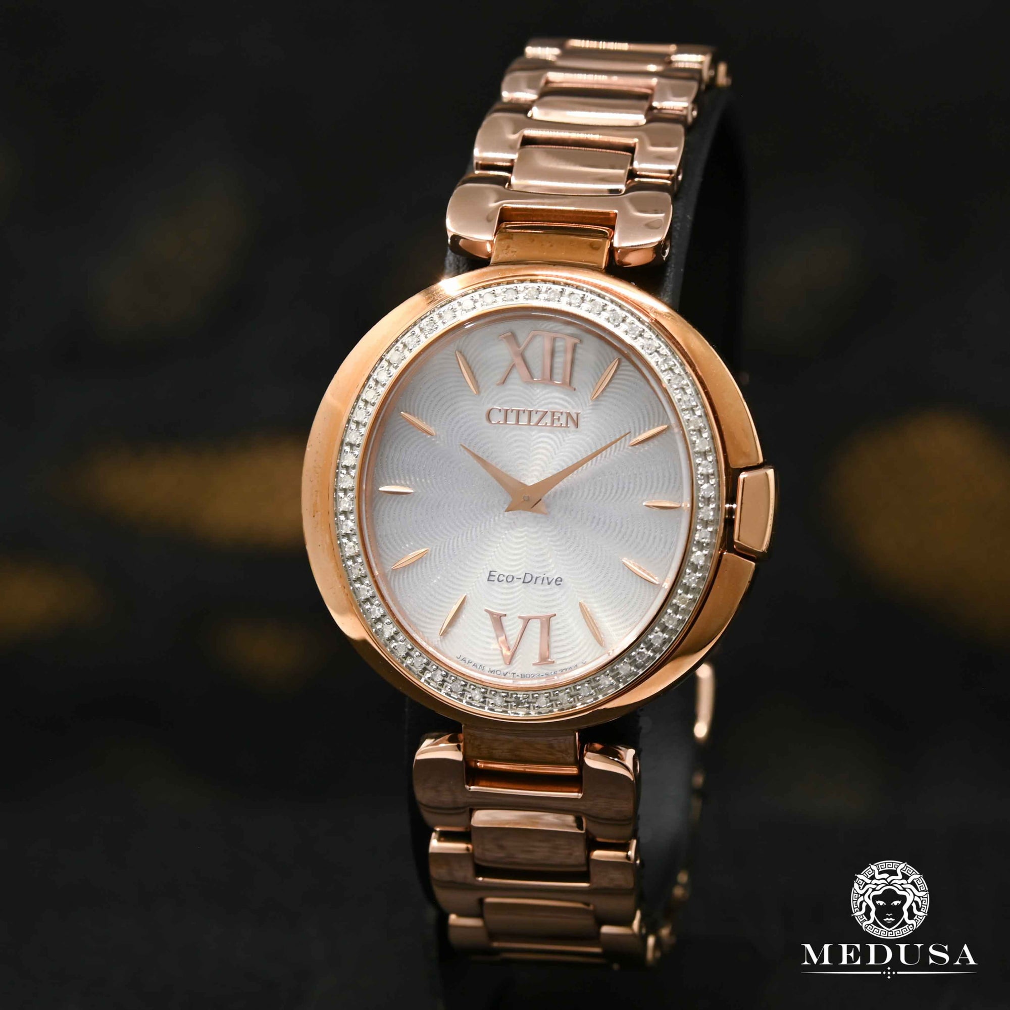 Montre Citizen | Montre Femme Citizen Capella EX1503-54A Or Rose