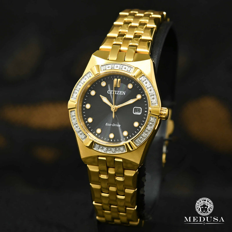 Montre Citizen | Montre Femme Citizen Corso EW2712-55E Or Jaune