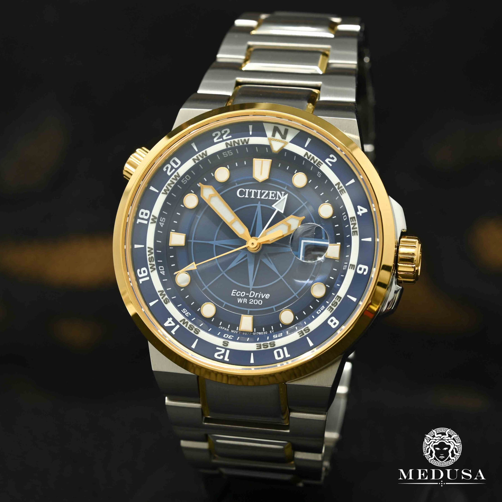 Montre Citizen | Montre Homme Citizen Endeavor BJ7144-52L Or 2 Tons