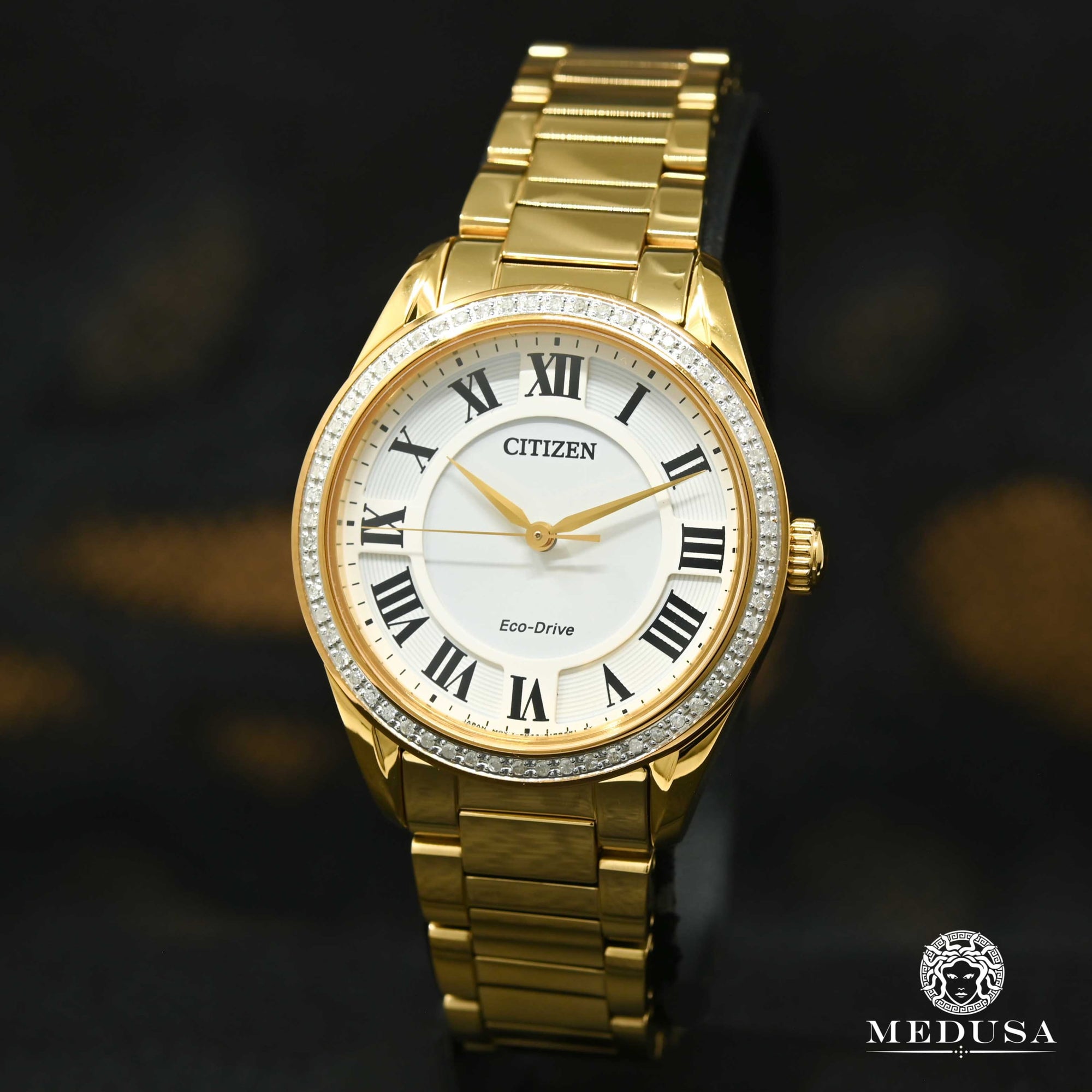 Montre Citizen | Montre Femme Citizen Fiore EM0882-59A Or Jaune