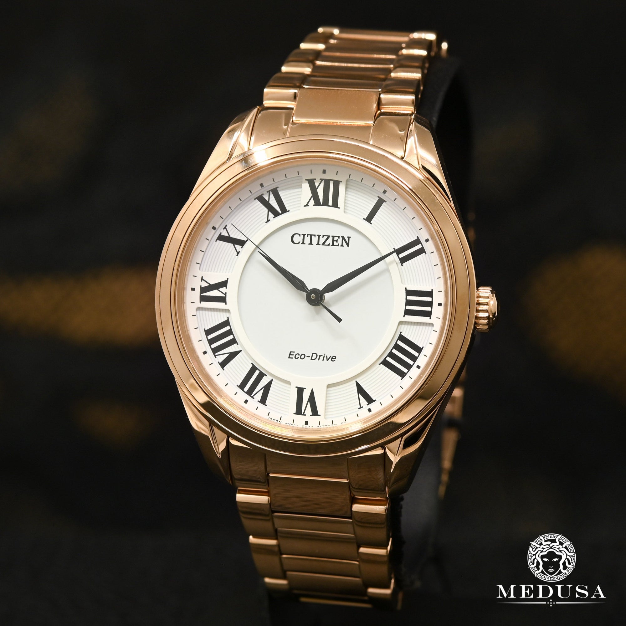 Montre Citizen | Montre Femme Citizen Fiore EM0973-55A Or Rose