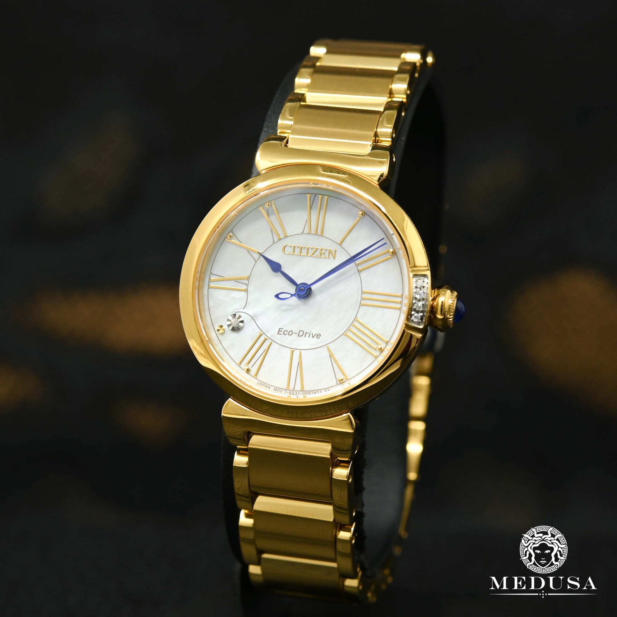 Montre Citizen | Montre Femme Citizen L Mae EM1062-57D Or Jaune