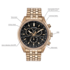 Montre Citizen | Montre Homme Citizen Perpetual Calendar Chrono BL5563-58E Or Rose