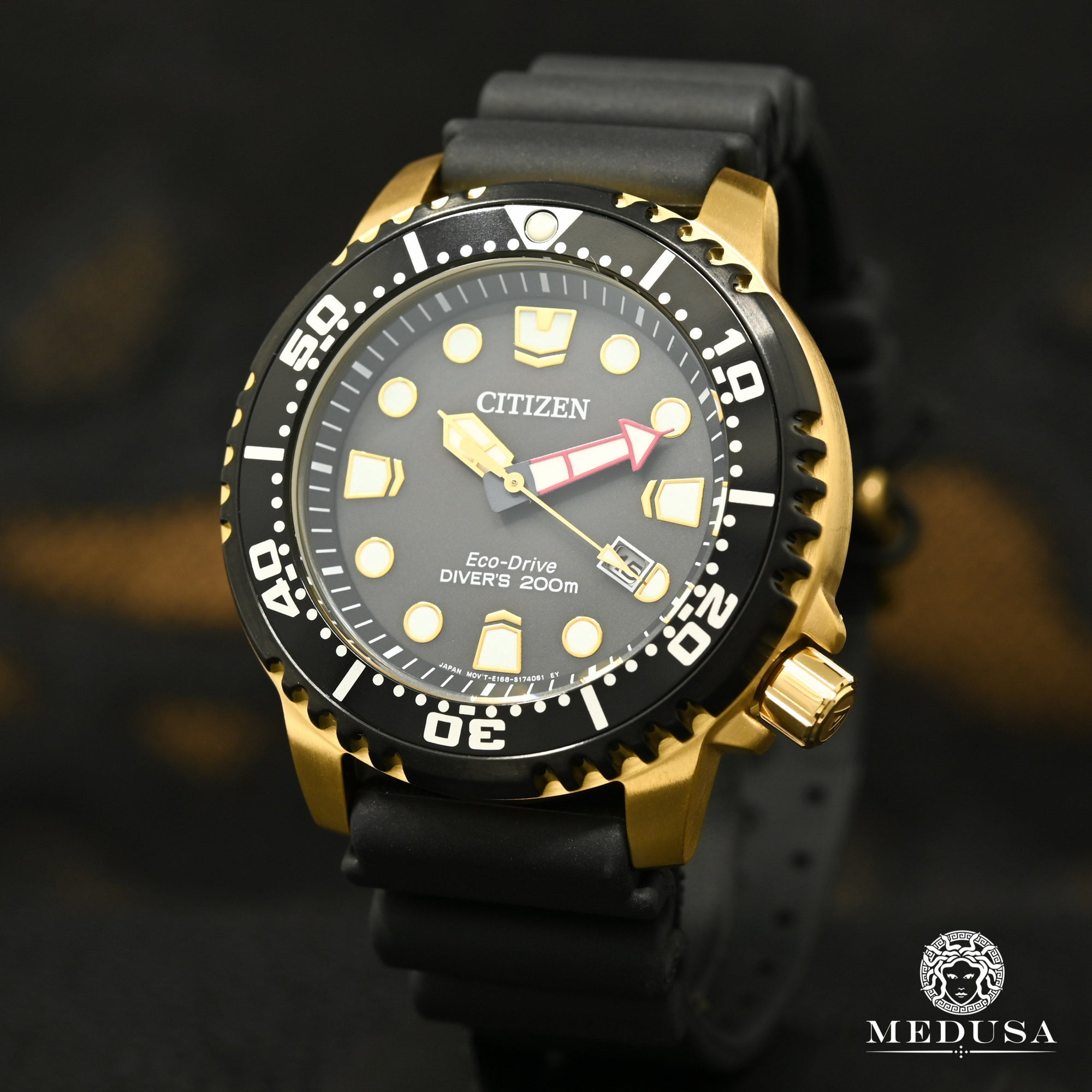 Montre Citizen | Montre Homme Citizen Promaster Dive BN0152-06E Or Jaune