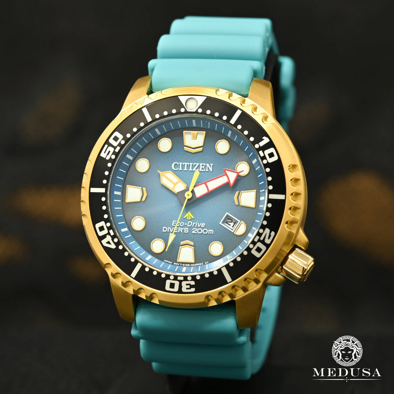 Montre Citizen | Montre Homme Citizen Promaster Dive BN0162-02X Or Jaune