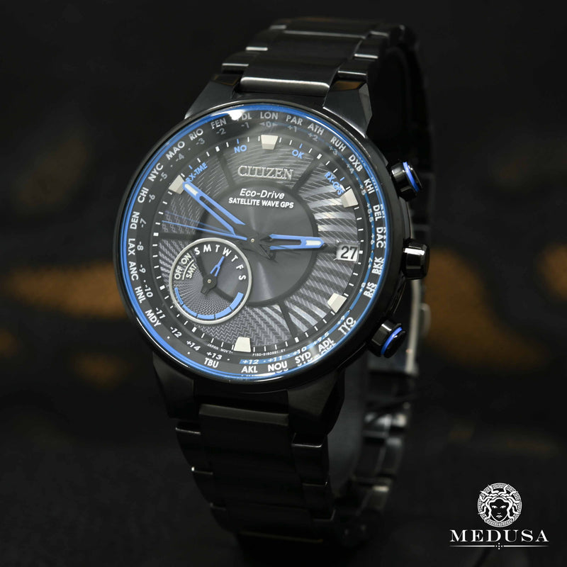 Montre Citizen | Montre Homme Citizen Satellite Wave GPS Freedom CC3038-51E Or Noir