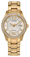 Montre Citizen | Montre Femme Citizen Silhouette Crystal FE1147-79P Or Jaune