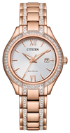 Montre Citizen | Montre Femme Citizen Silhouette Crystal FE1233-52A Or Rose