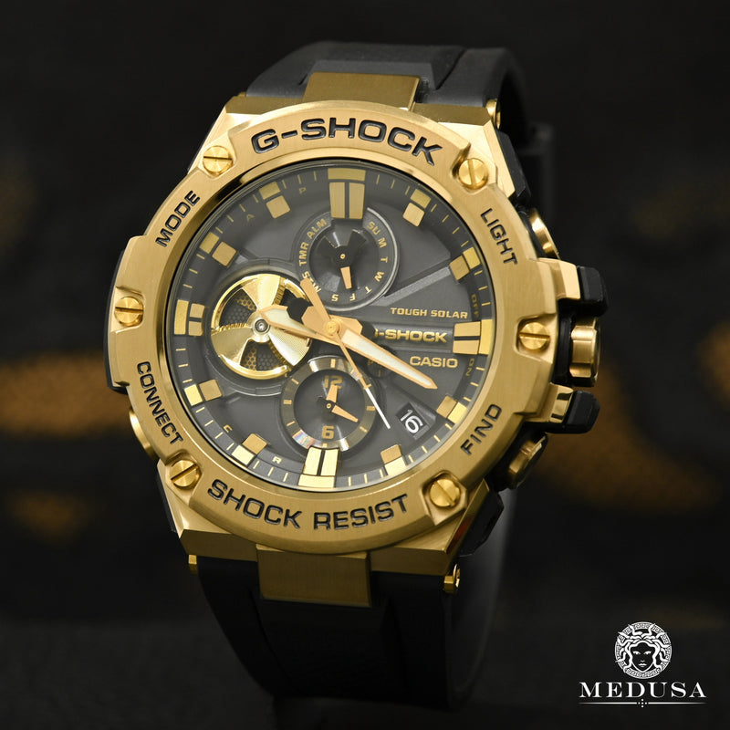 Montre G-Shock | Montre Homme G-Steel G-SHOCK GST-B100GB-1A9 Or Jaune