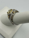 C.B.E. INC | RINGS INTRICATE YELLOW AND WHITE DIAMOND RING