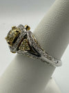 C.B.E. INC | RINGS INTRICATE YELLOW AND WHITE DIAMOND RING