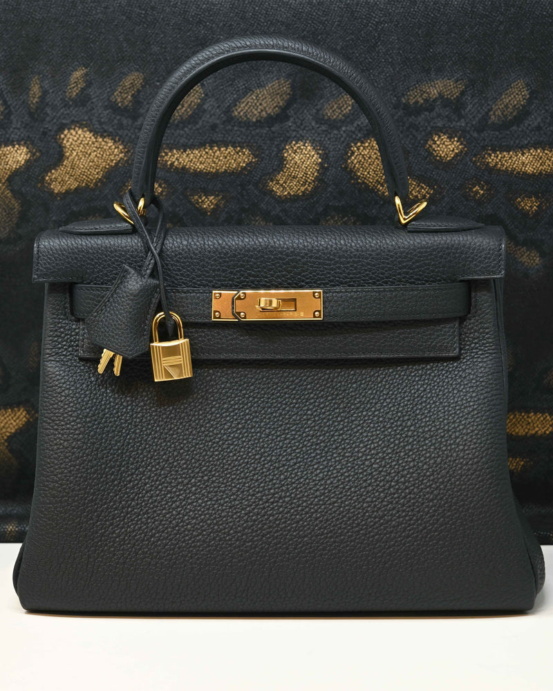 Hermès | Sacs à Main Kelly 28 Togo Noir Gold Hardware - BRAND NEW