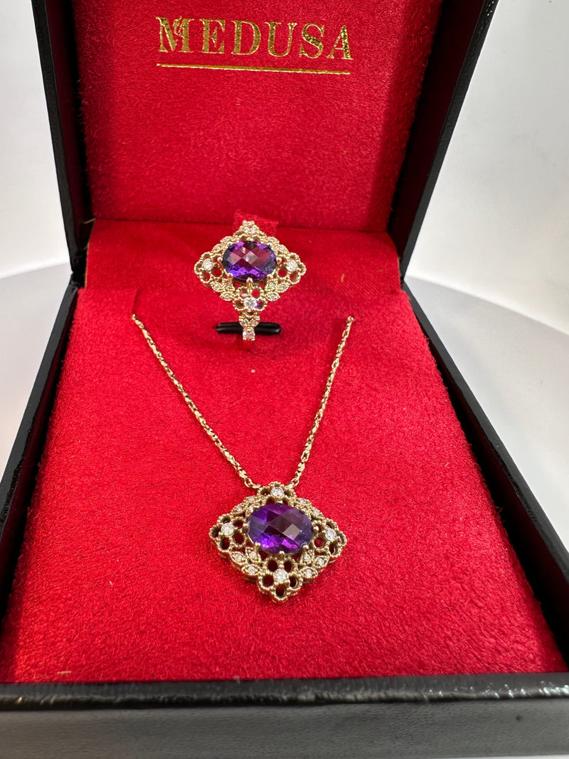 Bijoux Liquidation | Neuf Kit Améthyst Diamant