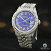 Montre Rolex | Montre Homme Rolex Datejust 36mm - Iced Out Bleu / Stainless