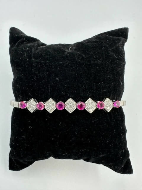 C.B.E. INC | BRACELETS RUBY AND DIMOND BRACELET