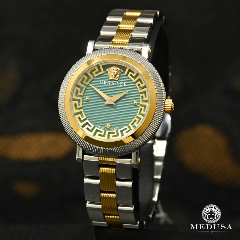 Montre Versace | Montre Femme Versace Greca Flourish - VE7F00523 Or 2 Tons