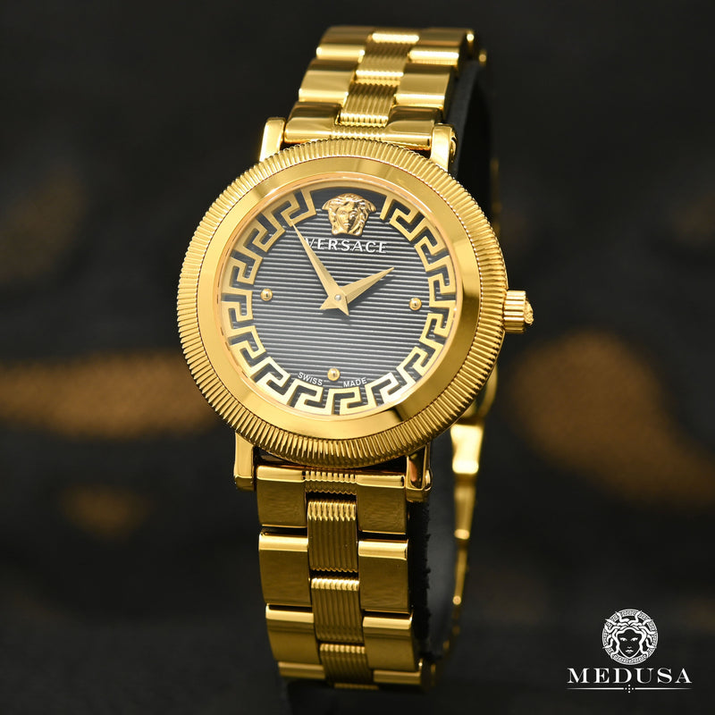 Montre Versace | Montre Femme Versace Greca Flourish - VE7F00623 Or Jaune