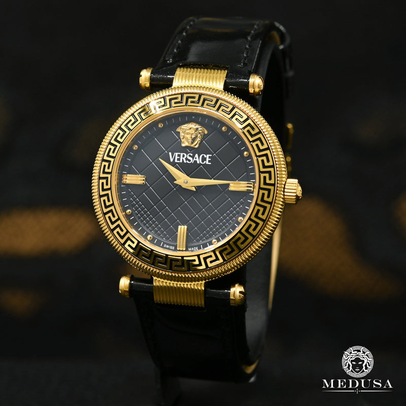 Montre Versace | Montre Femme Versace Greca Reve - VE8B00224 Or Jaune