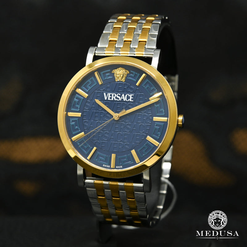 Montre Versace | Montre Homme Versace Greca Slim - VE8Q00424 Or 2 Tons