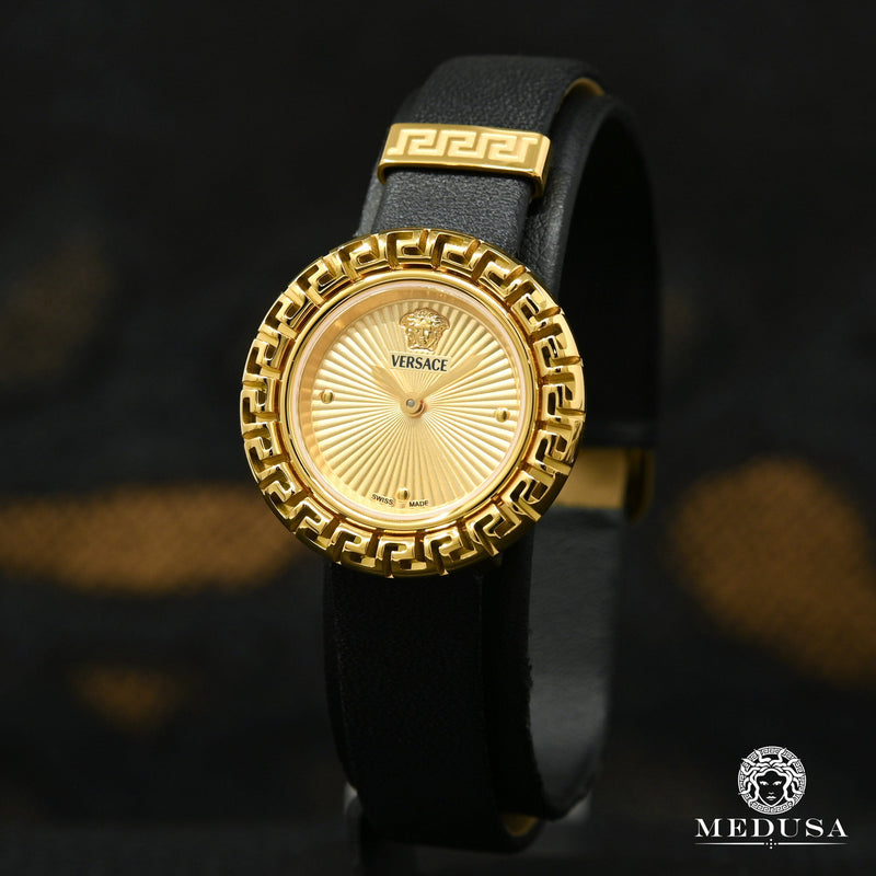 Montre Versace | Montre Femme Versace La Greca - VE8C00224 Or Jaune