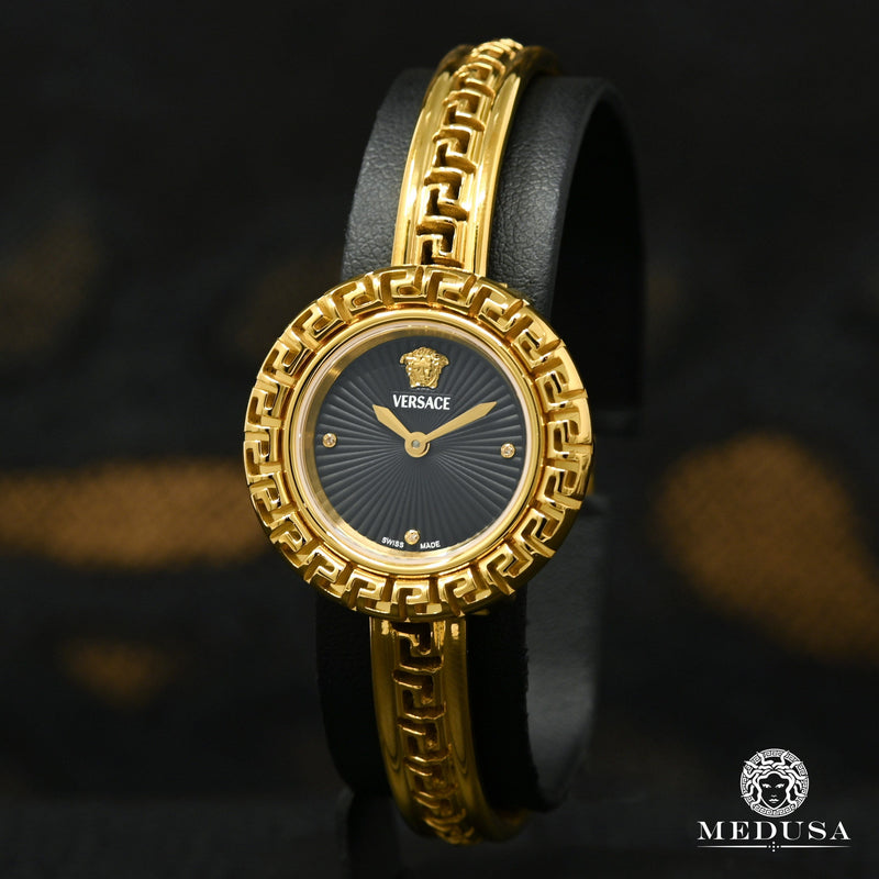 Montre Versace | Montre Femme Versace La Greca - VE8C00524 Or Jaune