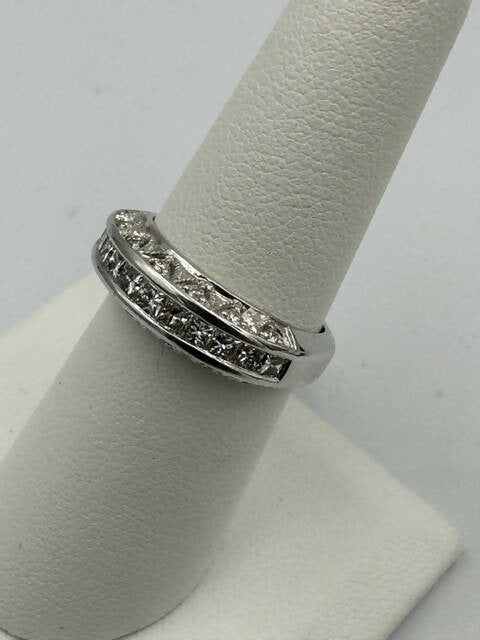 C.B.E. INC | RINGS VINTAGE PRINCESS CUT SEMI ETERNITY