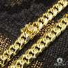 Bracelet en Or 10K | Bracelet Homme 10mm Bracelet Cuban Link