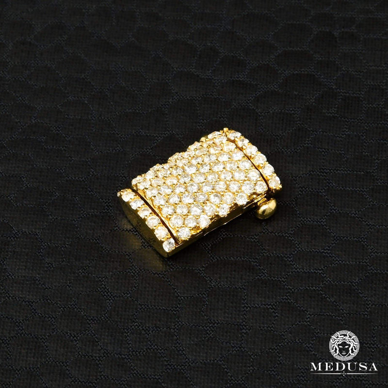 Fermoir à Diamants en Or 14K | Bijoux &amp; Accessoires 10mm Fermoir Box-Lock 585 Or Jaune