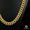 Chaîne à Diamants en Or 10K | Chaîne 11mm Cuban Link CZ