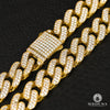 Chaîne en Or 10K | Chaîne 13mm Cuban Link CZ