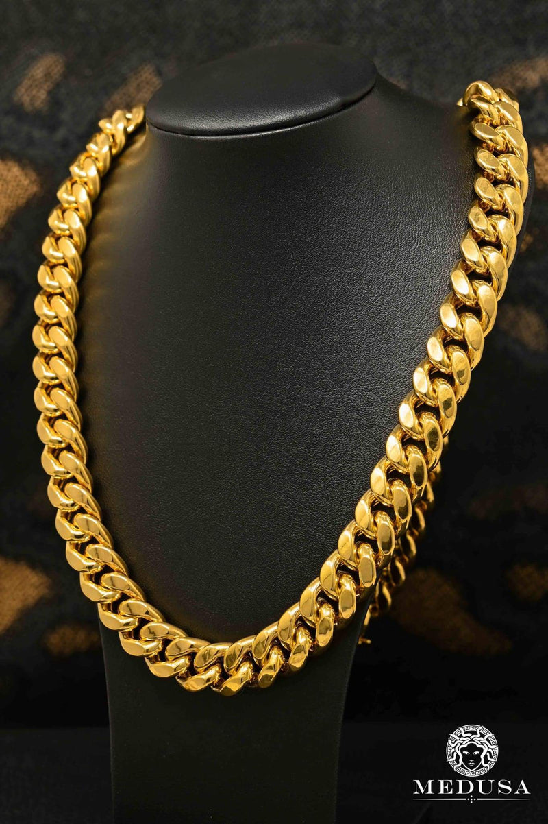 Chaîne en Or 10K | Chaîne 15mm Cuban Link