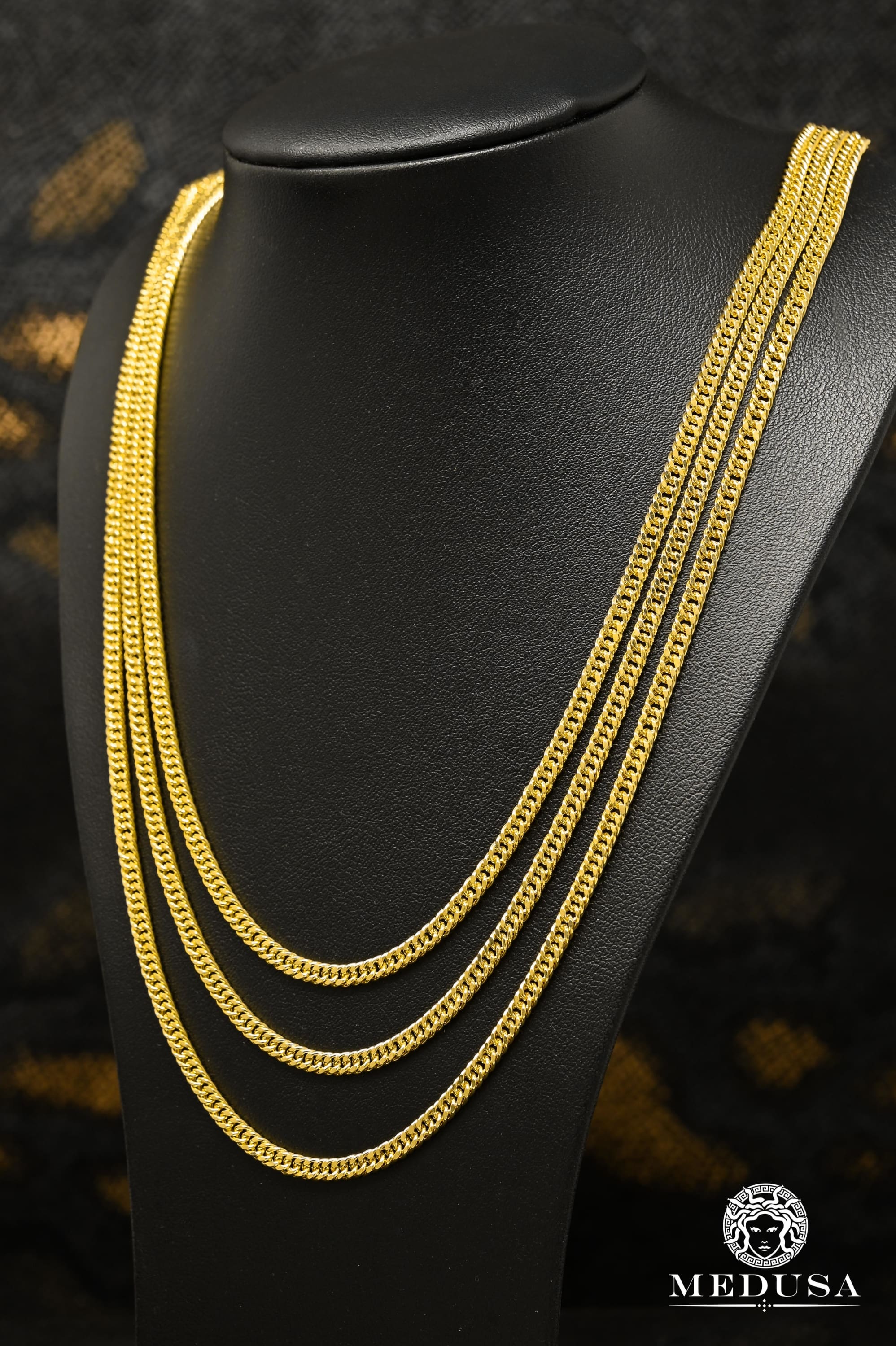 Chaîne en Or 10K | Chaîne 3.5mm Double-Cuban Link