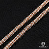 Chaîne en Or 10K | Chaîne 3.5mm Ice Chain Or Rose 2 Tons