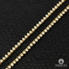 Chaîne à Diamants en Or 14K | Chaîne Tennis 3.5mm Tennis Chain 3-Prong