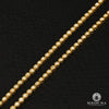 Chaîne à Diamants en Or 14K | Chaîne Tennis 3.5mm Tennis Chain Round