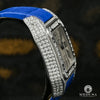 Montre Cartier | Montre Homme 40mm Cartier Santos 100 Iced - Bleu Crocodile Stainless